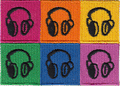 Square Deal Patch - Andy Warhol's Pop Art Headphones