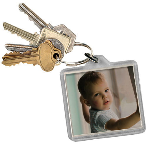 Square Photo Keyring