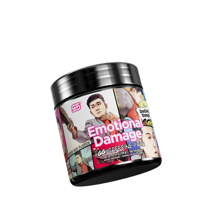Steven He's Emotional Damage Caffeine Free - 100 Servings - Gamer Supps