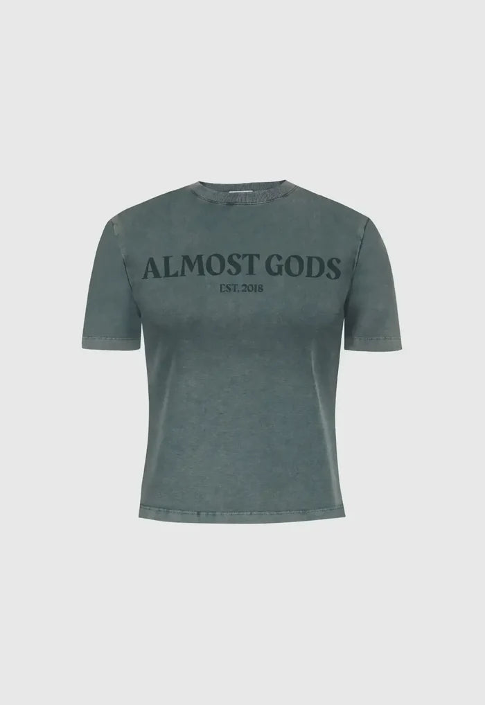 Stonewashed Logo Relaxed Tee