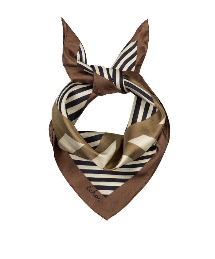 Striped Bandana in Black