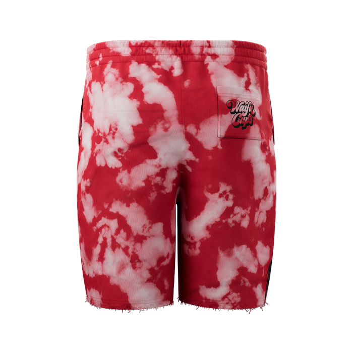 Backside of Succubus Shorts showing back pocket with the Waifu Cups logo printed on