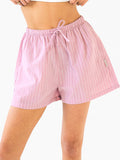 Summer Stripe Shorts - Pink Stripe