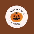 Sunshine Studios Mini Hair Clip - Hey Pumpkin!