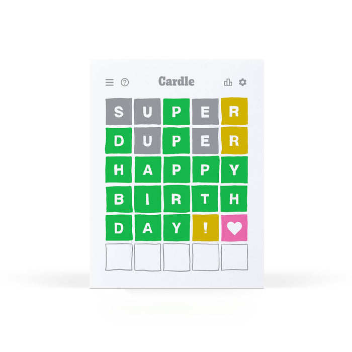 Sweet Bippy Press - Birthday Cardle Card