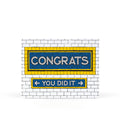Sweet Bippy Press - Congrats Tile Greeting Card