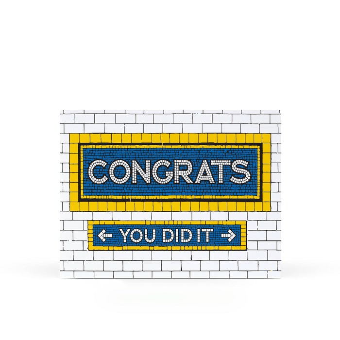 Sweet Bippy Press - Congrats Tile Greeting Card