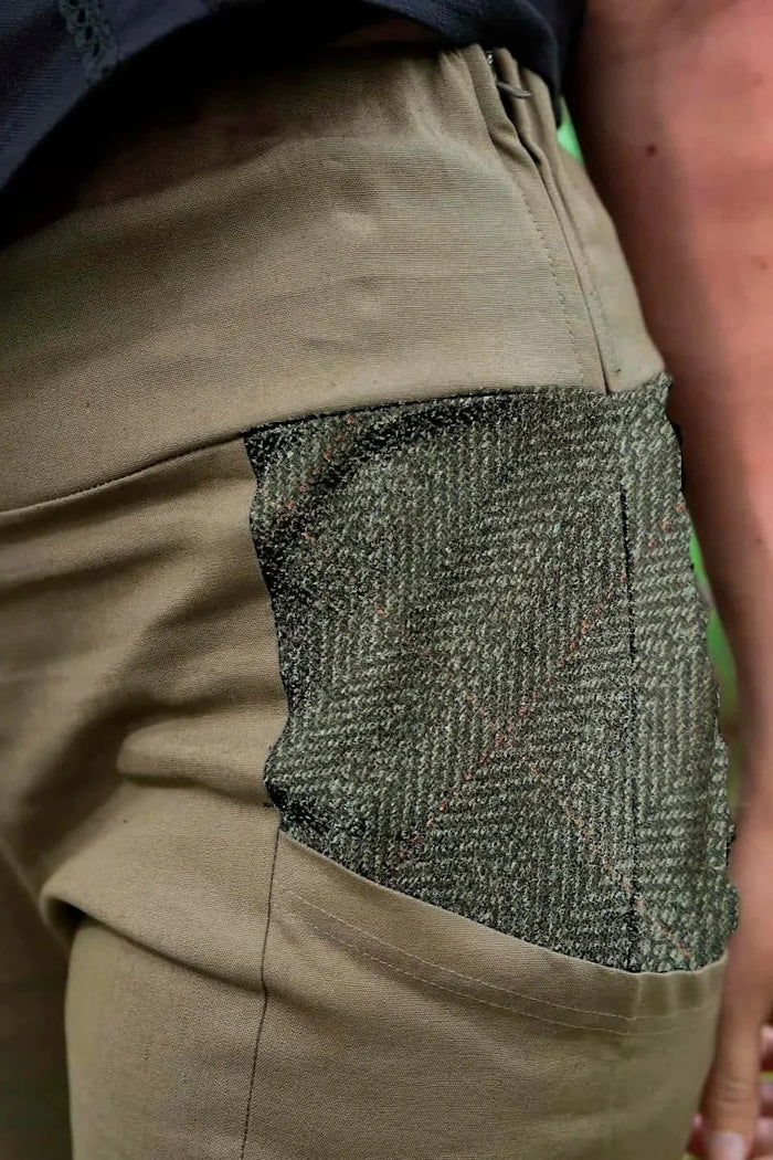 XS - 8 UK / Khaki Fern Tweed