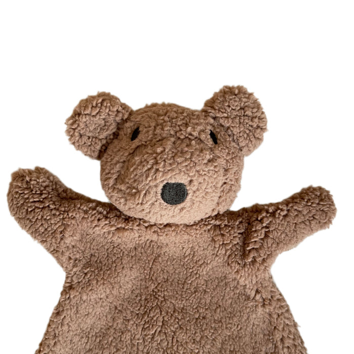 Plush teddy fleece comforter for babies and toddlers