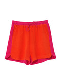 Terry Shorts in color red clay