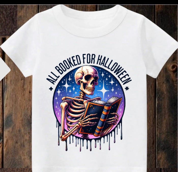 Tiny terror Tee- All booked 📚 for Halloween 💀 Claxton Creations GB