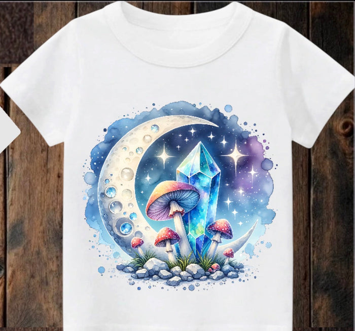 Tiny terror Tee- moon light 🌙 crystals Claxton Creations GB
