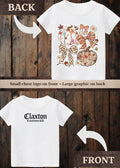 Tiny terror Tee- pretty girl 🎀 pumpkins 🎃 Claxton Creations GB