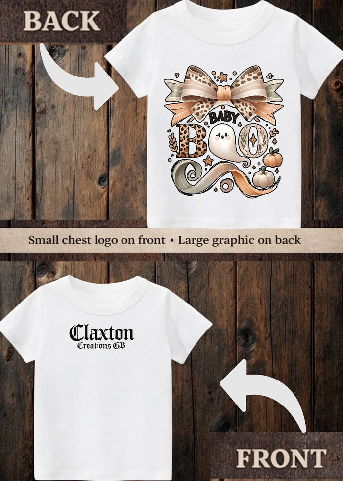 Tiny terror Tee- pretty little boo 👻 Claxton Creations GB