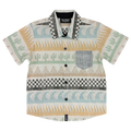 Tiny Whales Button Up Shirt - Surf & Turf