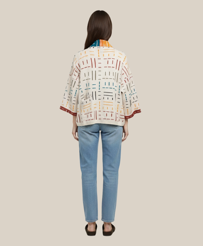 Tonalli Ash & Multicolor Lounge Robe - Espiritu