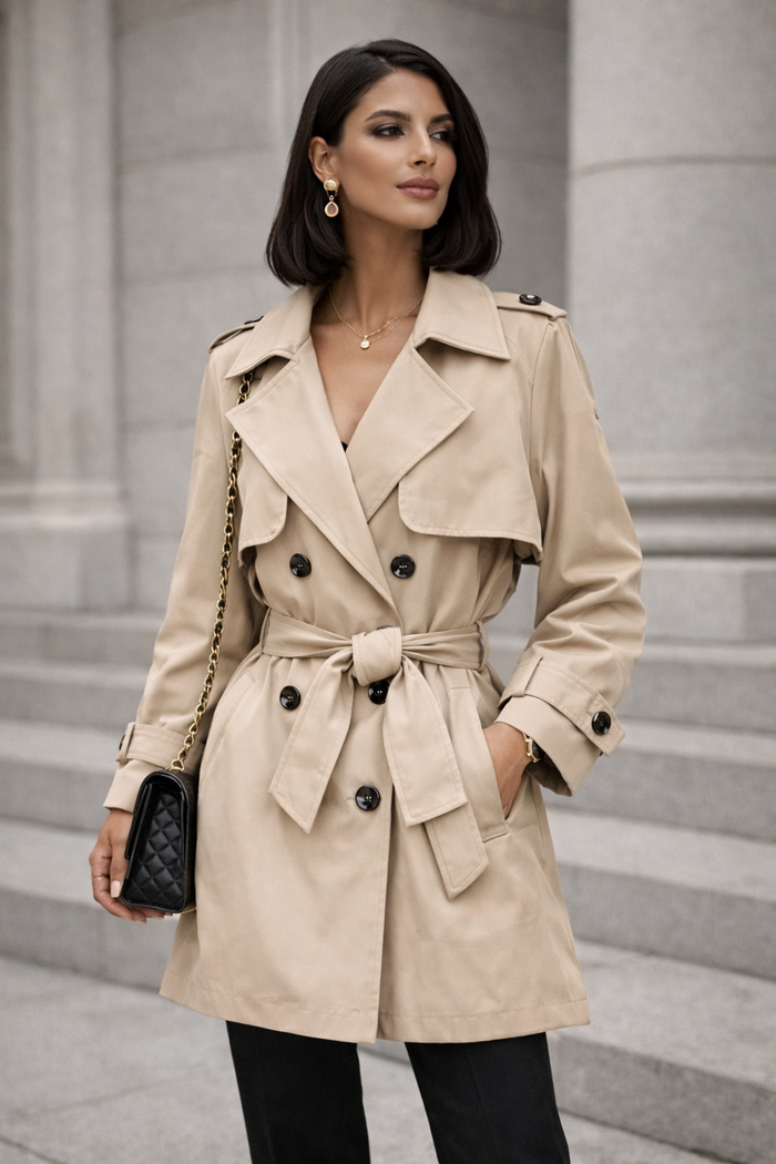 Trench-Coat Femme Élégant