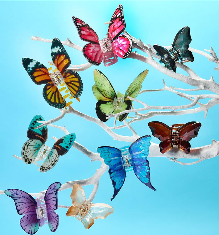 Two's Company Butterfly Claw Clips
