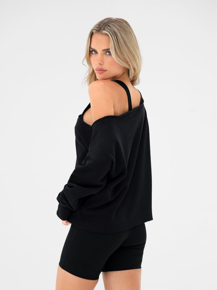 Ultimate Off The Shoulder Jumper - Black