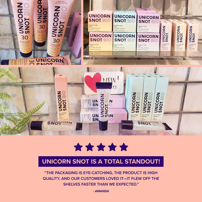 Unicorn Snot - Glitter Lip Gloss - Flamingo
