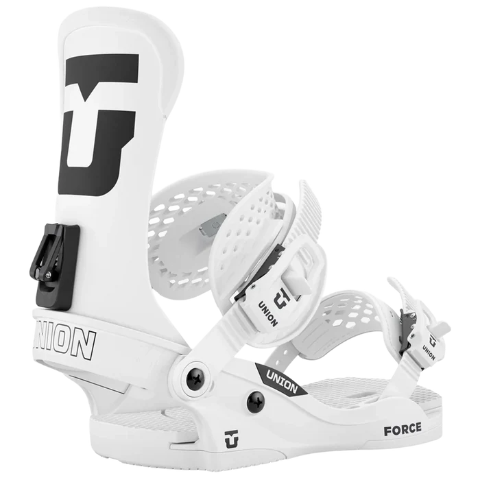 Union Force Classic Snowboard Binding 2026 white team highback pure boardshop
