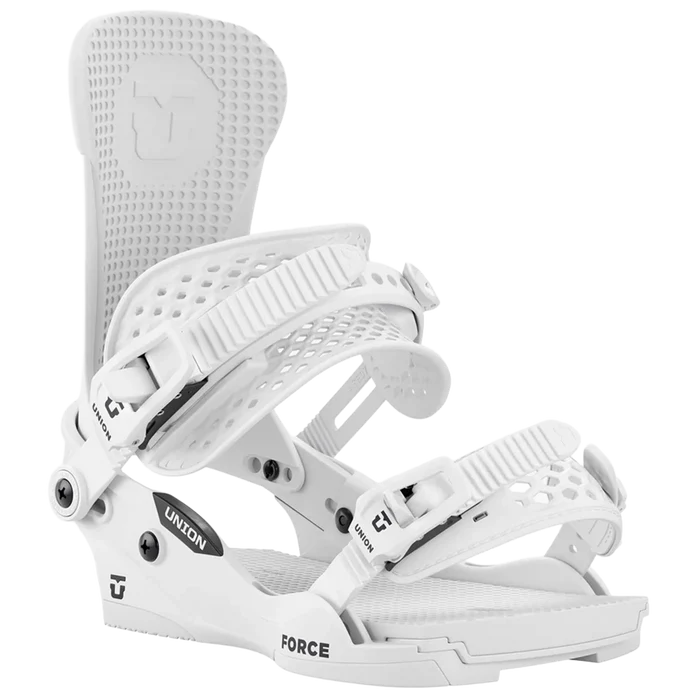 Union Force Classic Snowboard Binding 2026 white team highback pure boardshop