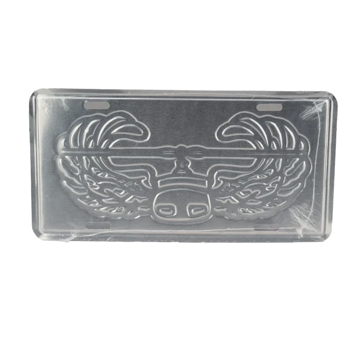 US Army Air Assault White License Plate - US Army Surplus - Collectables & Rarities
