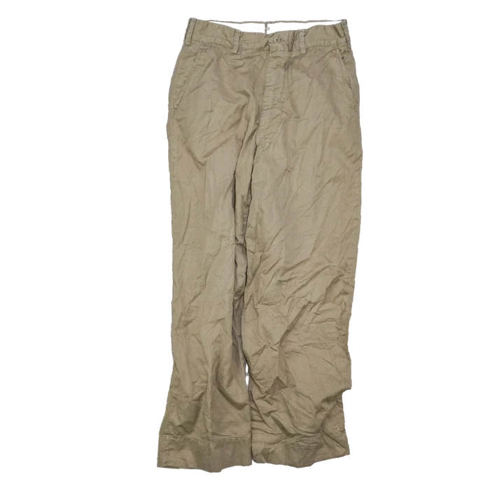 US Army Khaki Chino Trousers - 30S, Small - US Army Surplus - Dress Trousers