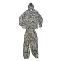 US Made ABU Camo Nylon Lightweight Rain Suit - XLarge - Army & Outdoors - Rain Jackets