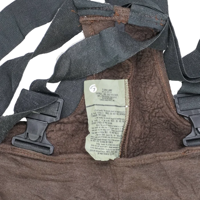 USGI Cold Weather 'Bear Suit' Bib Overalls - XLarge Long - US Army Surplus - Winter Trousers