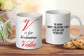 V is for Vodka Mug