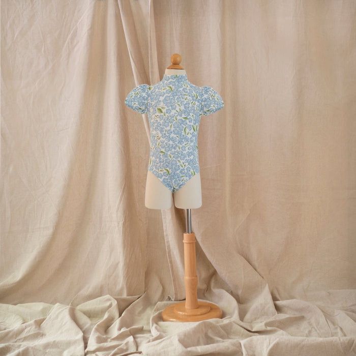 Petit Playa Valentina Swimsuit in Hydrangea print, sun-safe UPF50+ swimwear for babies and girls — image 2