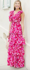 Victoria Dunn Alexis Ruffle Dress
