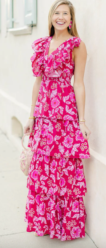 Victoria Dunn Alexis Ruffle Dress
