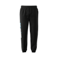 Black sweatpants with elastic cuffs, side pockets, and a drawstring waistband in 3XL size.