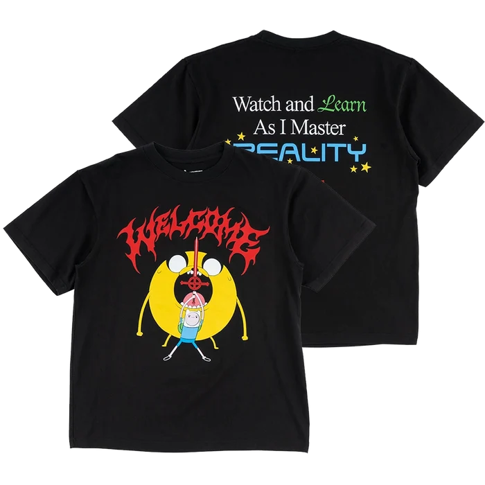 Welcome X Adventure Time Reality T-Shirt black pure boardshop