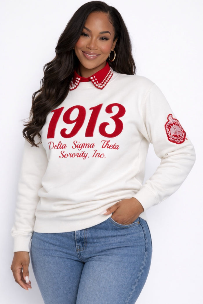 White 1913 DST Shield Sweatshirt