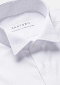 White Bamboo Tuxedo Shirt - SARTORO