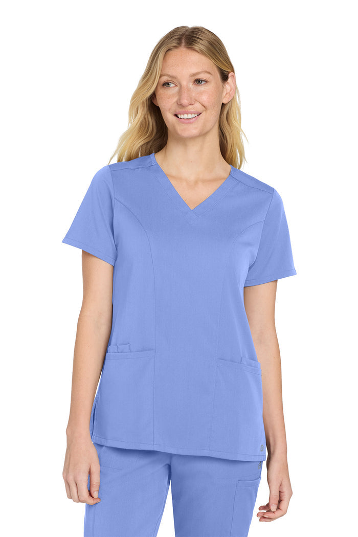 Wink® Women’s Premiere Flex™ V-Neck Top | WW4168 - The Lemon Print & Design Studio