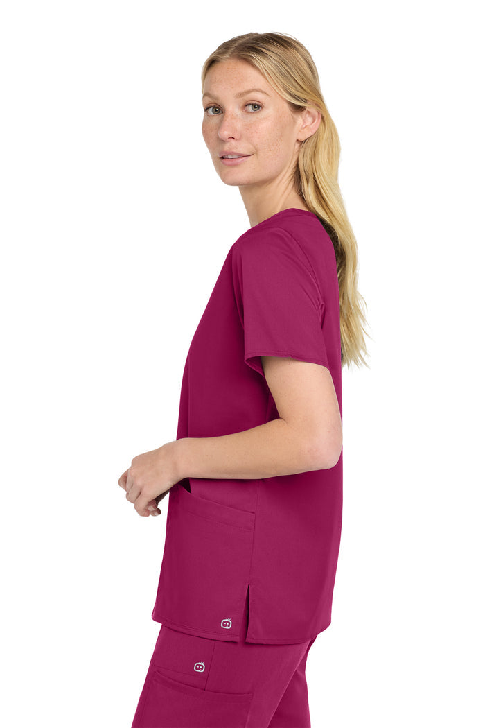Wink® Women’s WorkFlex™ Mock Wrap Top | WW4760 - The Lemon Print & Design Studio