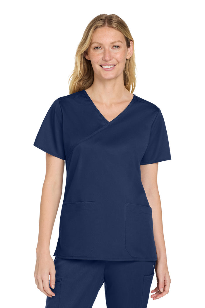 Wink® Women’s WorkFlex™ Mock Wrap Top | WW4760 - The Lemon Print & Design Studio