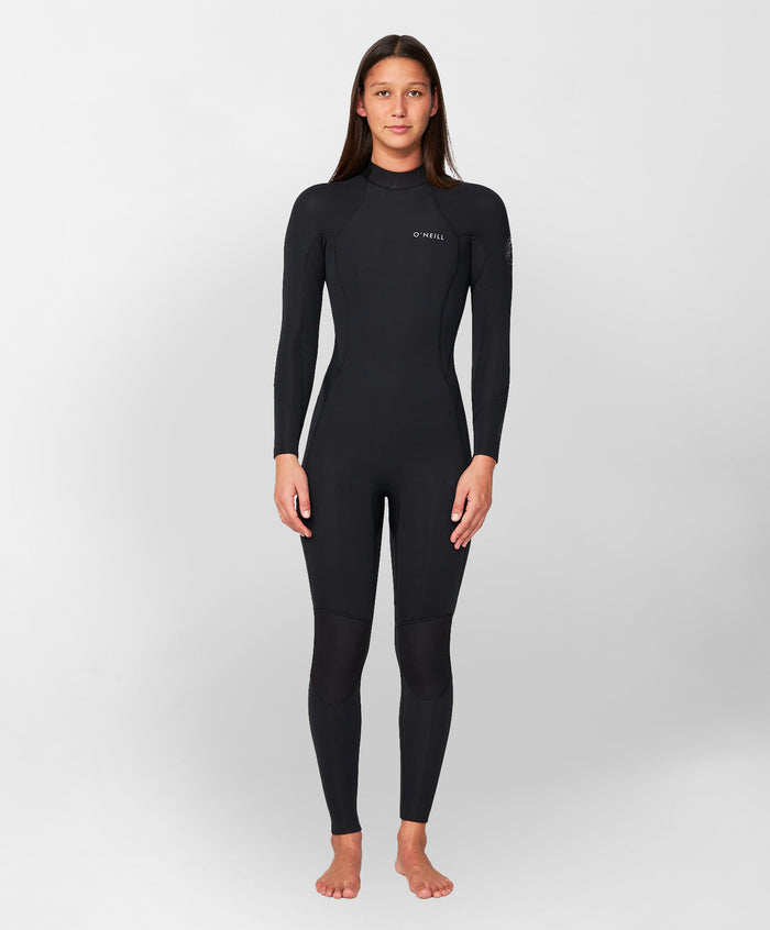 Women's Bahia 4/3mm Steamer Back Zip - Black