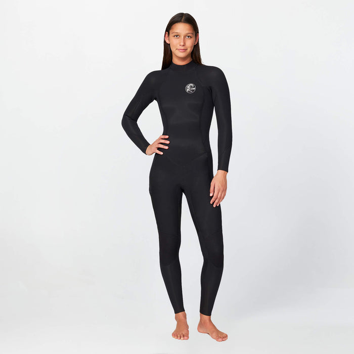 Women's Bahia 4/3mm Steamer Back Zip - Black