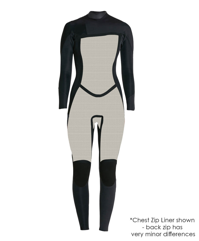 Women's Bahia 4/3mm Steamer Back Zip - Black