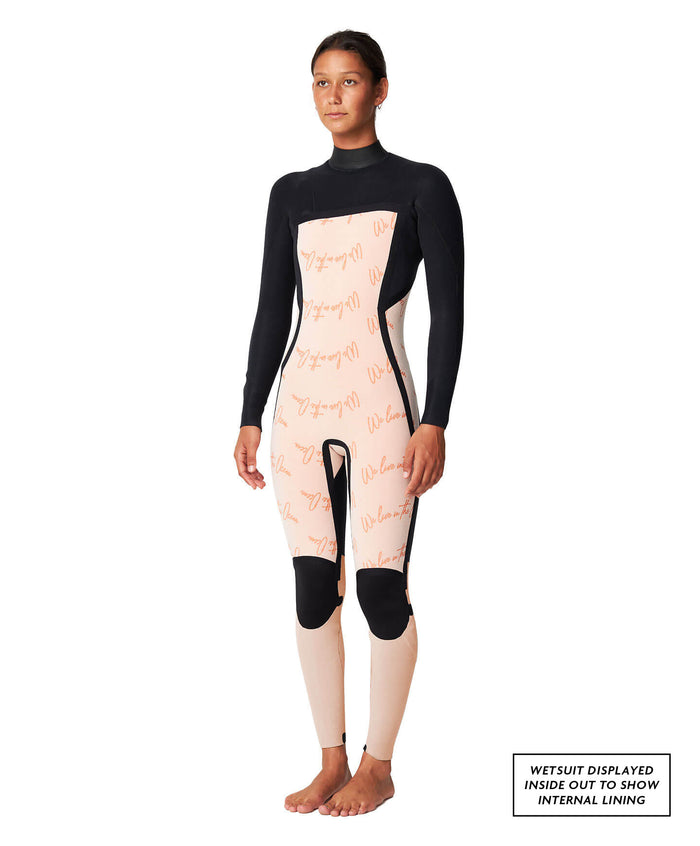 Women's Bahia 4/3mm Steamer Back Zip - Black