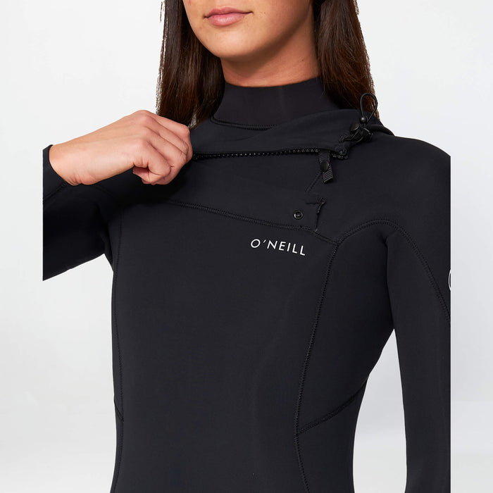 Women's Bahia 4/3mm Steamer Chest Zip - Black