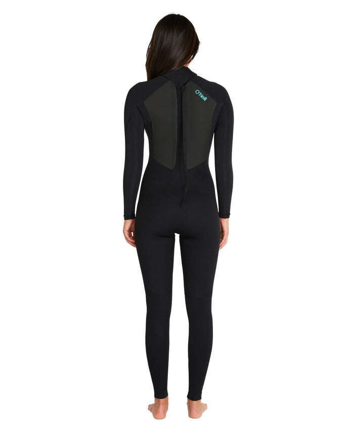 Women's Focus Sealed 3/2mm Steamer Back Zip - Black