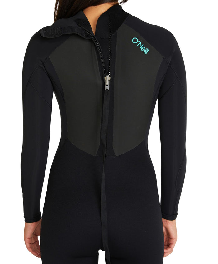 Women's Focus Sealed 3/2mm Steamer Back Zip - Black