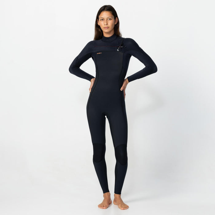 Women's HyperFire 3/2mm Steamer Chest Zip - Black