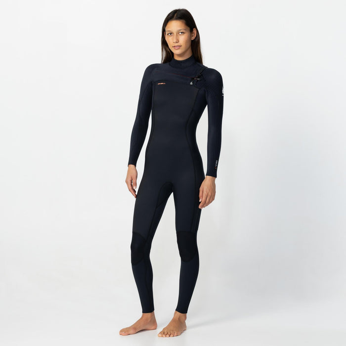 Women's HyperFire 3/2mm Steamer Chest Zip - Black